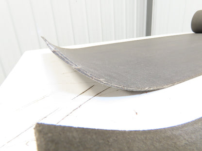 18"W x 18' Soft Top Rubber Fabric Conveyor Belt Gray  Lot of 2pcs 10' + 8'
