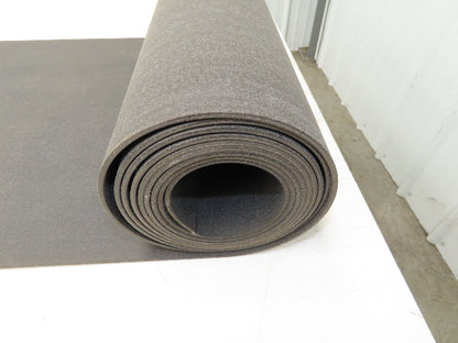 18"W x 14' Soft Top Rubber Fabric Conveyor Belt Gray Reversible 1/8"Thick