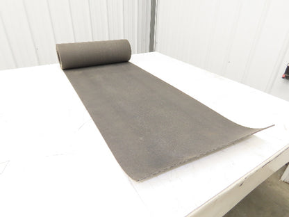 18"W x 14' Soft Top Rubber Fabric Conveyor Belt Gray Reversible 1/8"Thick