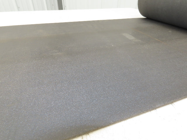 18"W x 20' 6" Soft Top Rubber Fabric Conveyor Belt Gray Reversible 1/8"Thick