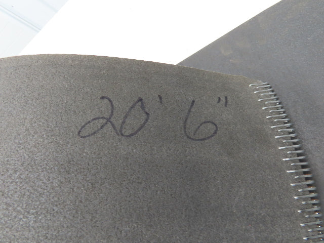 18"W x 20' 6" Soft Top Rubber Fabric Conveyor Belt Gray Reversible 1/8"Thick