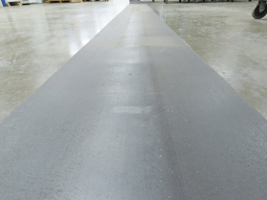 18"W x 20' 6" Soft Top Rubber Fabric Conveyor Belt Gray Reversible 1/8"Thick