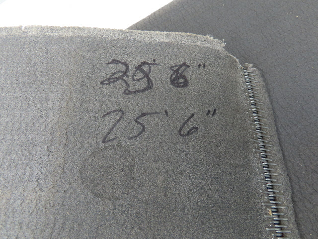 18"W x 25' 6" Soft Top Rubber Fabric Conveyor Belt Gray Reversible 1/8"Thick