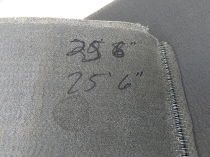 18"W x 25' 6" Soft Top Rubber Fabric Conveyor Belt Gray Reversible 1/8"Thick