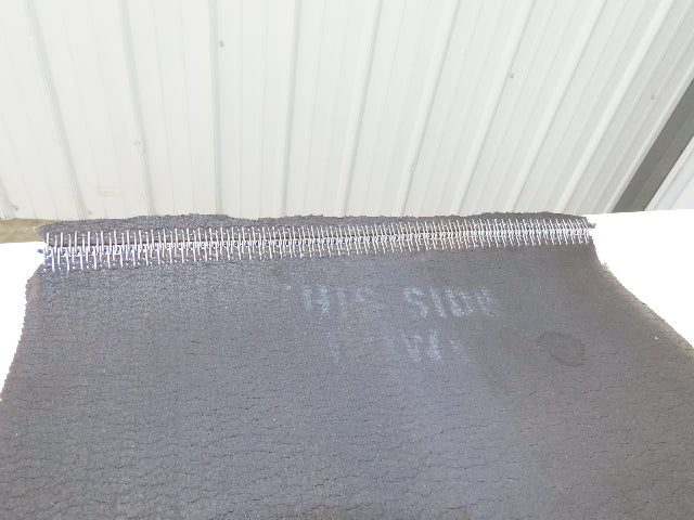 18"W x 25' 6" Soft Top Rubber Fabric Conveyor Belt Gray Reversible 1/8"Thick