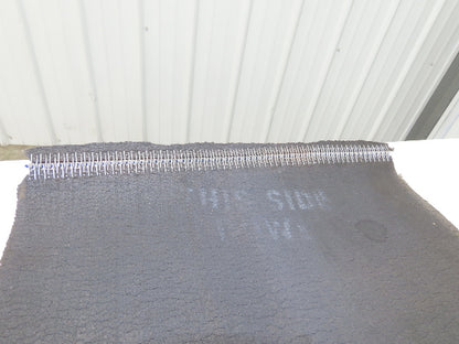 18"W x 25' 6" Soft Top Rubber Fabric Conveyor Belt Gray Reversible 1/8"Thick