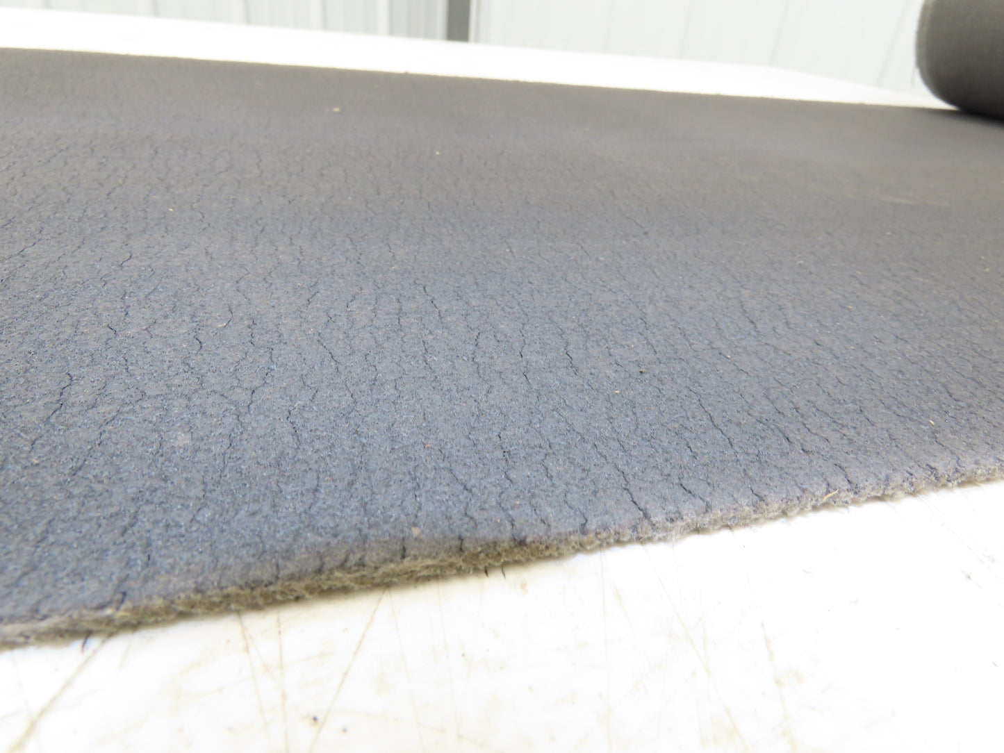 18"W x 25' 6" Soft Top Rubber Fabric Conveyor Belt Gray Reversible 1/8"Thick