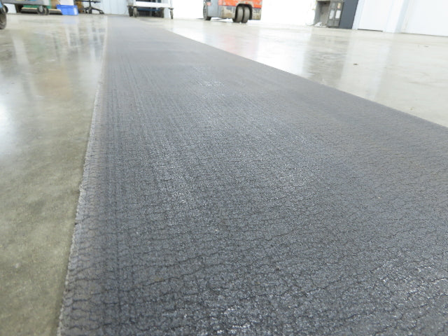 18"W x 25' 6" Soft Top Rubber Fabric Conveyor Belt Gray Reversible 1/8"Thick