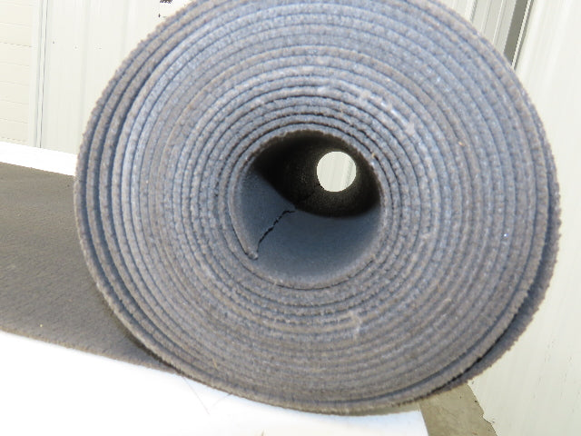 18"W x 25' 6" Soft Top Rubber Fabric Conveyor Belt Gray Reversible 1/8"Thick