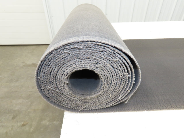 18"W x 25' 6" Soft Top Rubber Fabric Conveyor Belt Gray Reversible 1/8"Thick