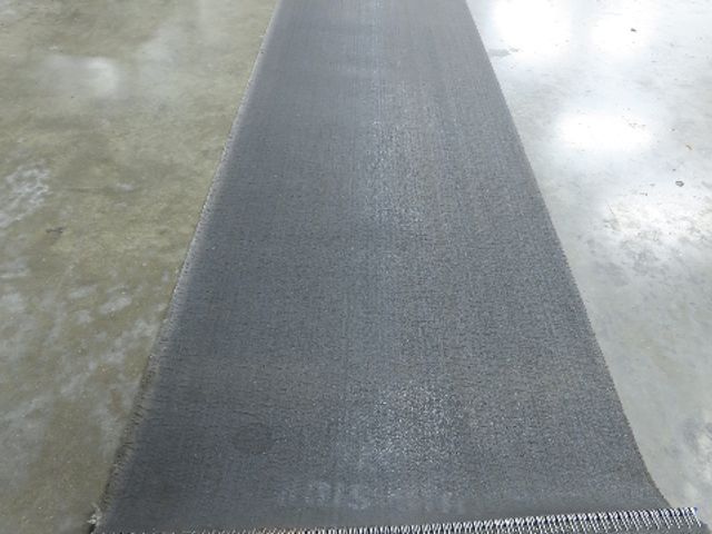 18"W x 25' 6" Soft Top Rubber Fabric Conveyor Belt Gray Reversible 1/8"Thick