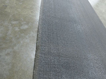 18"W x 25' 6" Soft Top Rubber Fabric Conveyor Belt Gray Reversible 1/8"Thick