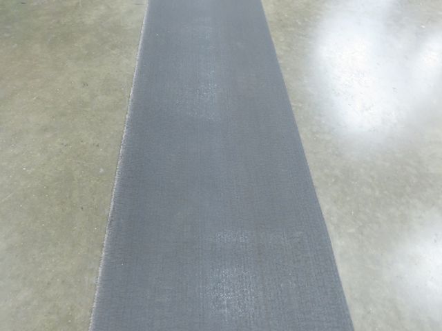 18"W x 25' 6" Soft Top Rubber Fabric Conveyor Belt Gray Reversible 1/8"Thick