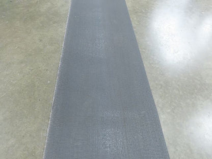 18"W x 25' 6" Soft Top Rubber Fabric Conveyor Belt Gray Reversible 1/8"Thick