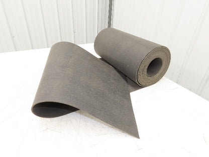 18"W x 30' Soft Top Rubber Fabric Conveyor Belt Gray Reversible 1/8"Thick