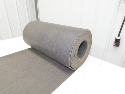 18"W x 30' Soft Top Rubber Fabric Conveyor Belt Gray Reversible 1/8"Thick