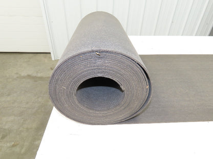 18"W x 30' Soft Top Rubber Fabric Conveyor Belt Gray Reversible 1/8"Thick