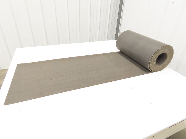 18"W x 30' Soft Top Rubber Fabric Conveyor Belt Gray Reversible 1/8"Thick
