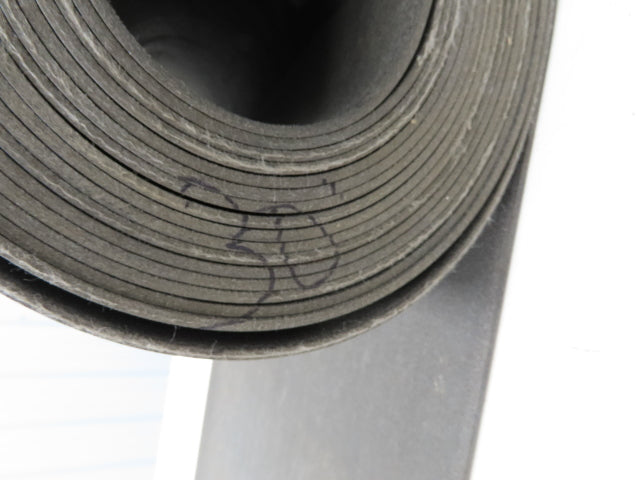 18"W x 30' Soft Top Rubber Fabric Conveyor Belt Gray Reversible 1/8"Thick