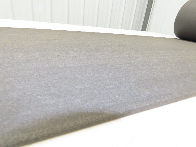 18"W x 30' Soft Top Rubber Fabric Conveyor Belt Gray Reversible 1/8"Thick