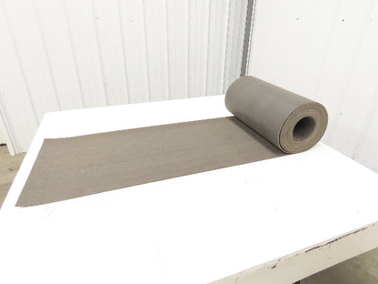 18"W x 30' Soft Top Rubber Fabric Conveyor Belt Gray Reversible 1/8"Thick
