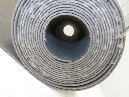 18"W x 21' Soft Top Rubber PVC Conveyor Belt Black Gray Reversible 1/8"Thick