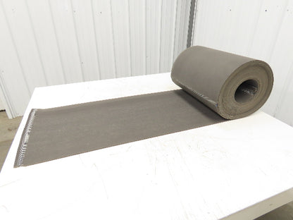 18"W x 59' Soft Top Rubber Fabric Conveyor Belt Gray Reversible 1/8"Thick