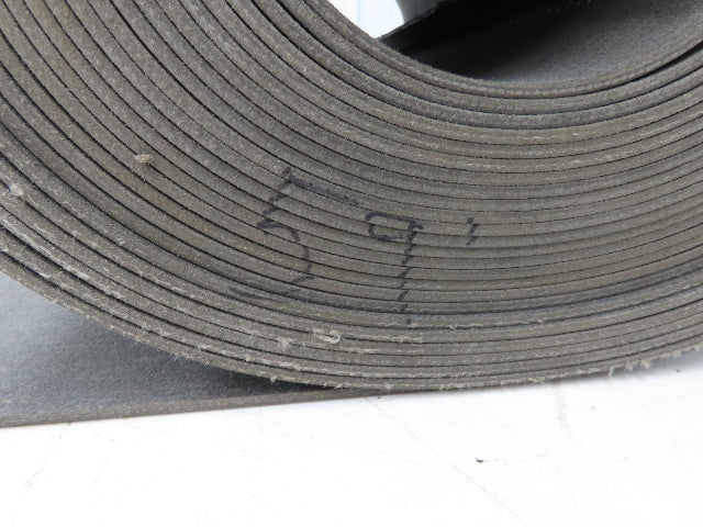 18"W x 59' Soft Top Rubber Fabric Conveyor Belt Gray Reversible 1/8"Thick
