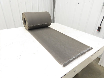 18"W x 59' Soft Top Rubber Fabric Conveyor Belt Gray Reversible 1/8"Thick