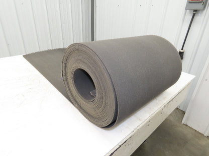 18"W x 59' Soft Top Rubber Fabric Conveyor Belt Gray Reversible 1/8"Thick