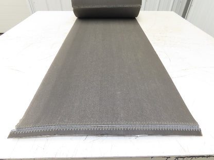 18"W x 59' Soft Top Rubber Fabric Conveyor Belt Gray Reversible 1/8"Thick