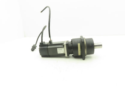 Mitsubishi HC-MF43G1 AC Servo Gearmotor 12:1 Reducer 250RPM 122V 3Ph Inline