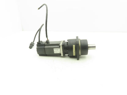 Mitsubishi HC-MF43G1 AC Servo Gearmotor 12:1 Reducer 250RPM 122V 3Ph Inline