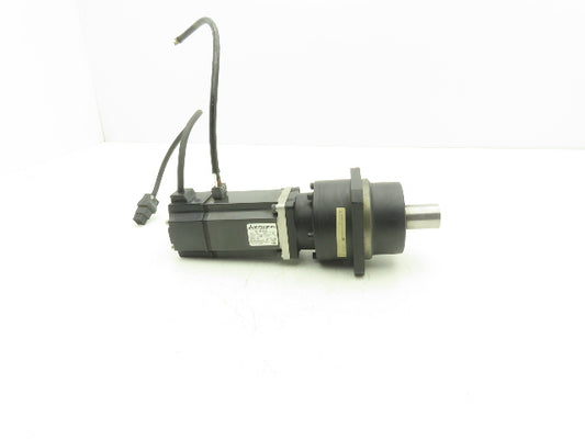 Mitsubishi HC-MF43G1 AC Servo Gearmotor 12:1 Reducer 250RPM 122V 3Ph Inline