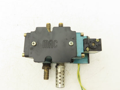 MAC 6511B-211-PM-111DA Pneumatic Solenoid Valve W/Base 150PSI 120VAC PME-111DABE