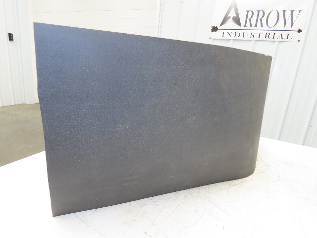 18"W x 90' Soft Top Rubber Fabric Conveyor Belt Gray Reversible 1/8"Thick