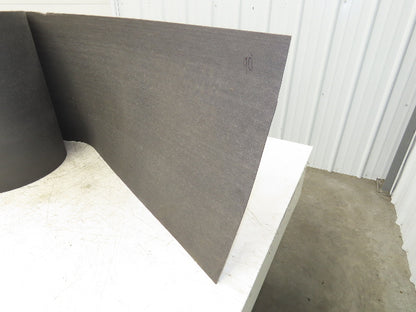 18"W x 90' Soft Top Rubber Fabric Conveyor Belt Gray Reversible 1/8"Thick