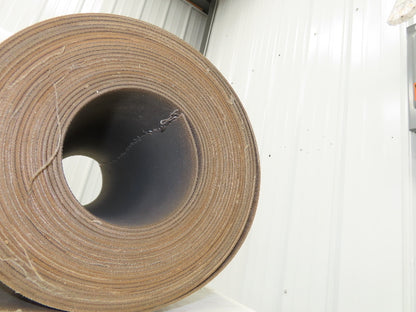 18"W x 40' Tan Rubber Conveyor Belt Nylon Back 40' Length 7/64"Thick