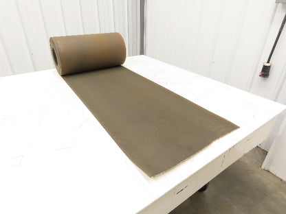 18"W x 40' Tan Rubber Conveyor Belt Nylon Back 40' Length 7/64"Thick