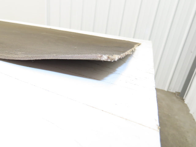 18"W x 40' Tan Rubber Conveyor Belt Nylon Back 40' Length 7/64"Thick