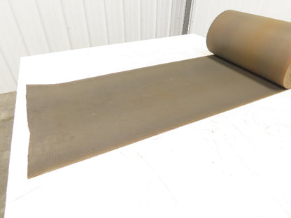 18"W x 40' Tan Rubber Conveyor Belt Nylon Back 40' Length 7/64"Thick
