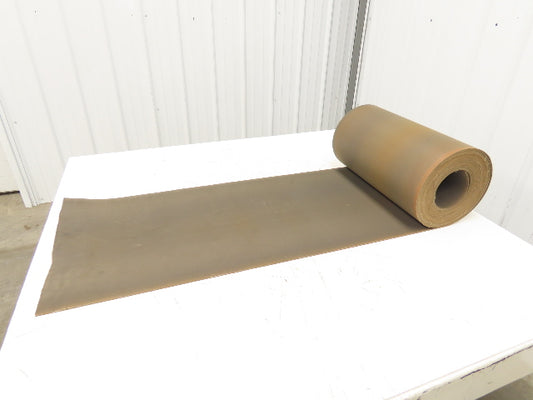 18"W x 40' Tan Rubber Conveyor Belt Nylon Back 40' Length 7/64"Thick
