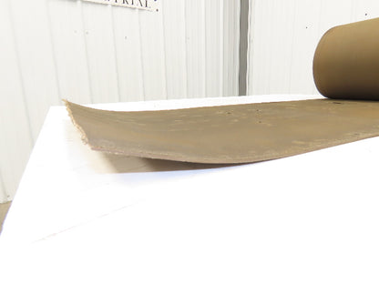 18"W x 60' Tan Rubber Conveyor Belt Nylon Back 60' Length 7/64"Thick