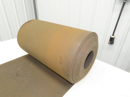 18"W x 60' Tan Rubber Conveyor Belt Nylon Back 60' Length 7/64"Thick
