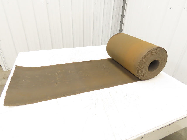 18"W x 60' Tan Rubber Conveyor Belt Nylon Back 60' Length 7/64"Thick