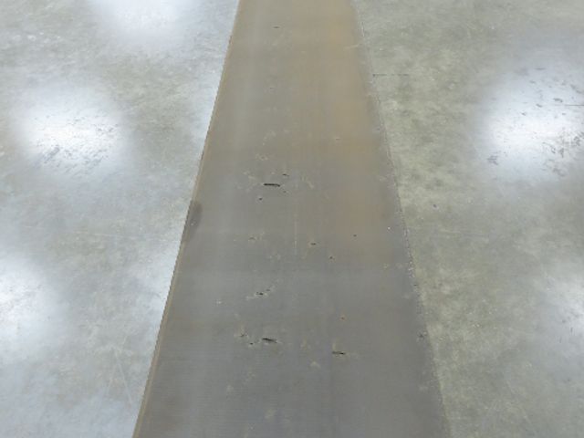 18"W x 60' Tan Rubber Conveyor Belt Nylon Back 60' Length 7/64"Thick