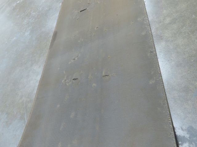 18"W x 60' Tan Rubber Conveyor Belt Nylon Back 60' Length 7/64"Thick