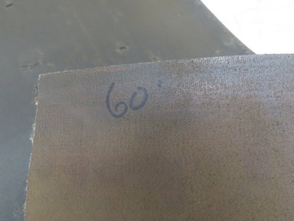 18"W x 60' Tan Rubber Conveyor Belt Nylon Back 60' Length 7/64"Thick