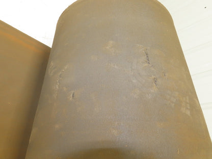 18"W x 89' Tan Rubber Conveyor Belt Nylon Back 89' Length 7/64"Thick