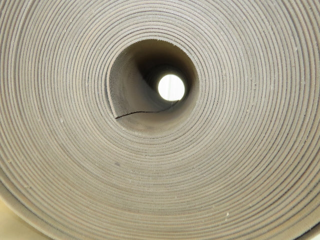 18"W x 89' Tan Rubber Conveyor Belt Nylon Back 89' Length 7/64"Thick